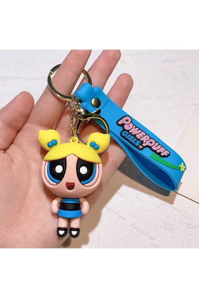 Wolawood Powerpuff Girls Kızları & Biblo Dekor Asmalı Anahtarlık Çanta Süsü & Megaboy Hediyelik Aksesuar ürün görseli 1
