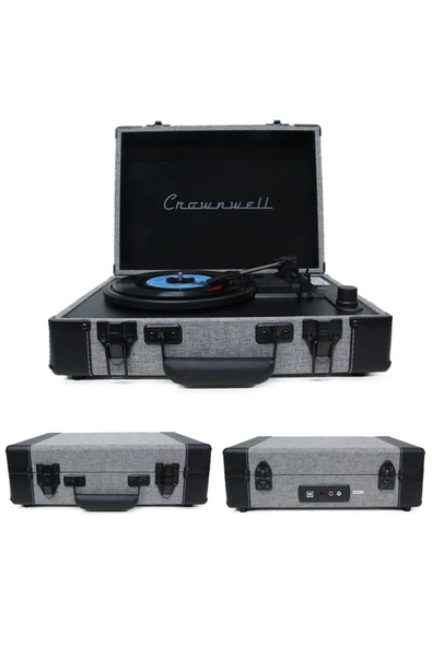 Wolawood Ahşap Nostaljik Pikap Bluetooth & Hoparlörlü Gramofon 33/45/78 Devir Taş ve Plastik Plak Müzik Çalar ürün görseli 1