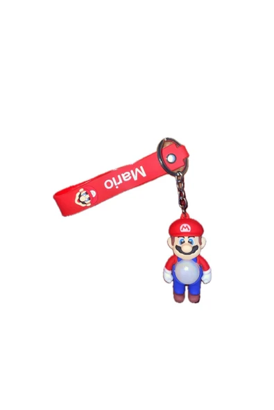 Taşarhome Işıklı Süper Mario Figürlü Aksesuarları Anahtarlık ürün görseli 1