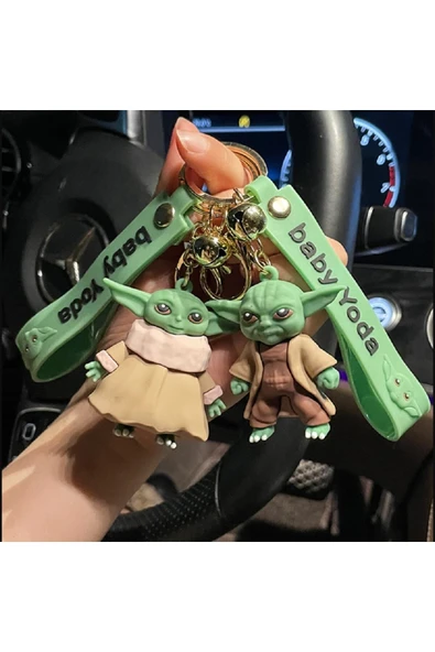 hediyeconcepti 2'li Baby Yoda Anahtarlık Ve Çanta Aksesuarı Seti ürün görseli 1