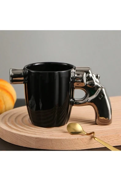 Wolawood Tasarımlı Kupa Bardak Seramik Saplı İlginç Hediye Kahve Çay Mug Farklı Dekoratif Eşya ürün görseli 1