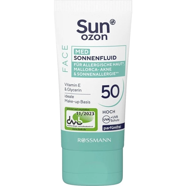 Sunozon Med Yüz Güneş Kremi Spf 50 50 ml ürün görseli 1