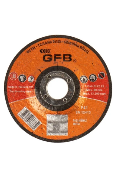 GFB METAL TAŞLAMA TAŞI 180x80 (10 Adet) ürün görseli 1
