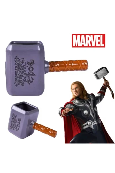 Wolawood Marvel Avengers Thor Çekiç Yaratıcı Seramik Fincan Süper Kahraman Üç Boyutlu Kupa Bardak Özel Üretim ürün görseli 1