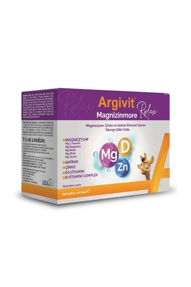 Argivit Magnizinmore Relax 30 Saşe ürün görseli 1
