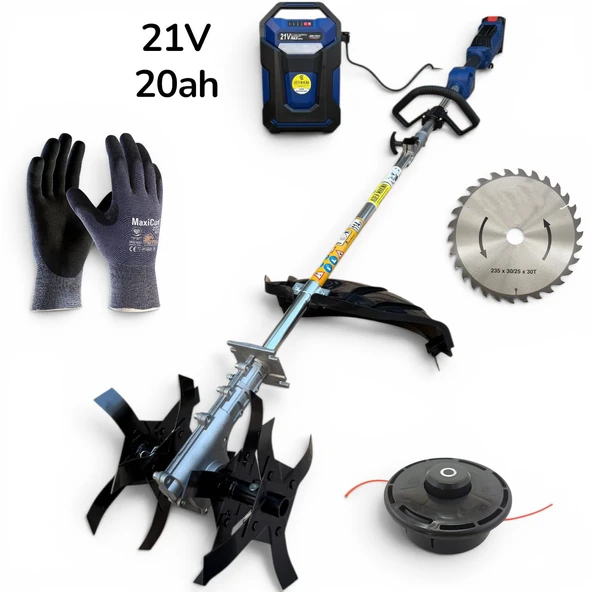 Ader 21V Akülü Ot Kesme Ve Çapa Makinesi ürün görseli 1