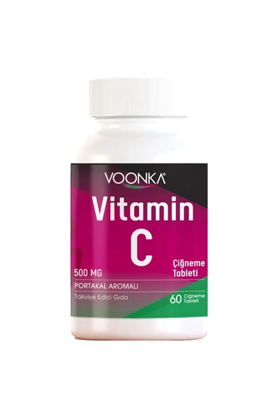 Voonka Vitamin C Portakal Aromalı 60 Çiğneme Tableti ürün görseli 1