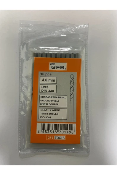 GFB 4 mm Matkap Ucu 10 Adet ürün görseli 1