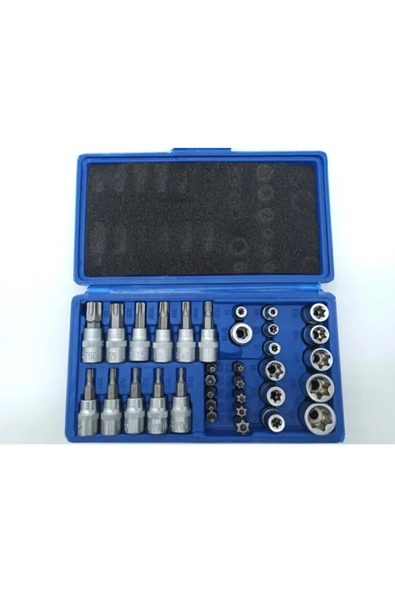 ÖZGÜNTİC. Lokma Takımı 34 Parça 3/8 1/4 Torx & E Lokma Set ürün görseli 1