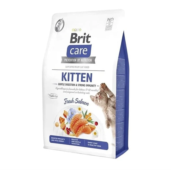 Brit Care Somonlu Tahılsız Yavru Kedi Maması 2kg ürün görseli 1