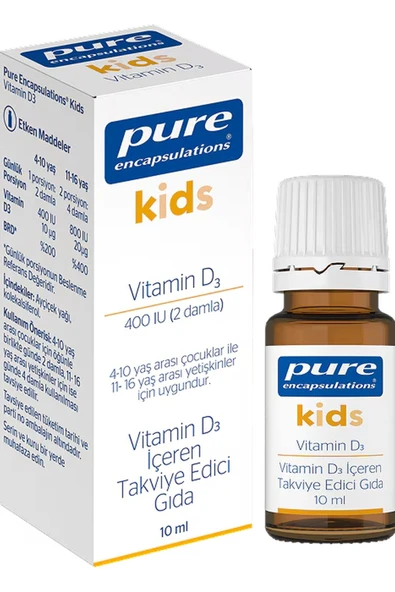 Pure Kids Vitamin D3 Damla | 10 ml ürün görseli 1