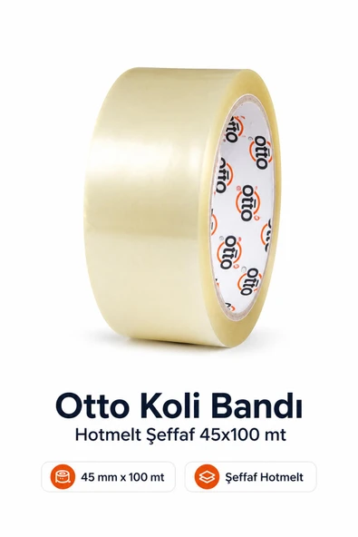 Otto Koli Bandı Hotmelt Şeffaf 45x100 mt ürün görseli 1