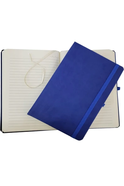 Wolawood Kurdelalı Kalem Lastikli Termo Deri Kapaklı Hediyelik Çizgili Defter Not Günlük Anı Hatıra Defteri ürün görseli 1