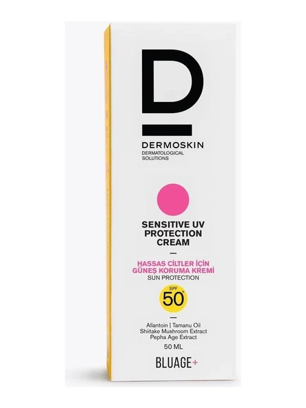 Dermoskin Bluage+ SPF50+ Hassas Ciltler İçin Güneş Kremi 50 ml ürün görseli 1