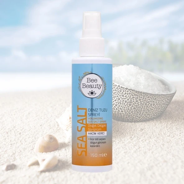 Bee Beauty Deniz Tuzu Spreyi 150 ml Hacim Verici Şekillendirici Doğal Dalga Efekti ürün görseli 1