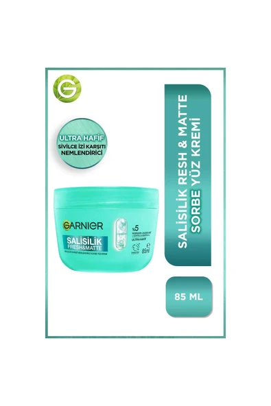 Garnier Salisilik Fresh & Matte Sivilce İzi Karşıtı Nemlendirici Sorbe Yüz Kremi 85 ml ürün görseli 1