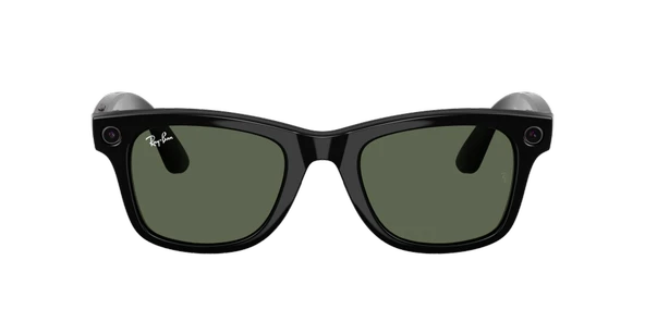 RAY-BAN META WAYFARER PARLAK SİYAH YEŞİL CAM (2. NESİL) RW 4012 ürün görseli 1
