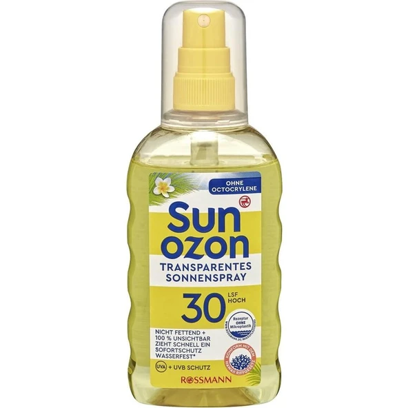 Sunozon Sunozon Güneş Spreyi Transparent Spf 30 200 ml ürün görseli 1