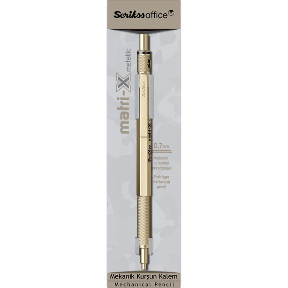 SCRIKSS MATRI-X VERSATIL 0.7 METALIK ALTIN KUTULU ürün görseli 1