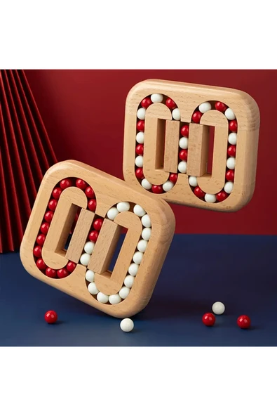 Wolawood El-Göz Koordinasyon Montessori Puzzle Ahşap Eğitici Rubik Küp Oyunu & Zeka Geliştirici Renkli Boncuk Abaküs Bulmaca Oyuncağı, Çocuk ve Yetişkin İçin Eğlenceli Beyin Egzersizi Seti ürün görseli 1