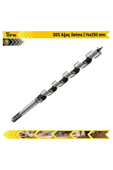 GFB SDS Ağaç Delme | 14x250 mm ürün görseli 1
