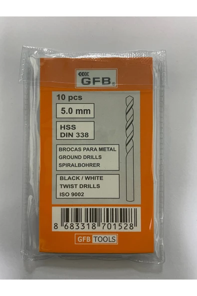 GFB 5 mm Matkap Ucu 10 Adet ürün görseli 1