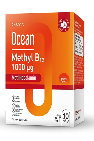 Ocean Methyl B12 1000 mcg 10 ml Dilaltı Sprey ürün görseli 1