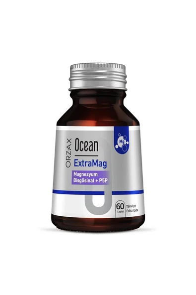 Ocean ExtraMag Magnezyum Bisglisinat + P5P Takviye Edici Gıda 60 Tablet ürün görseli 1