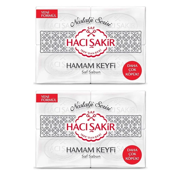 Hacı Şakir Hamam Keyfi Kalıp Sabun 800 gr 2 li ürün görseli 1