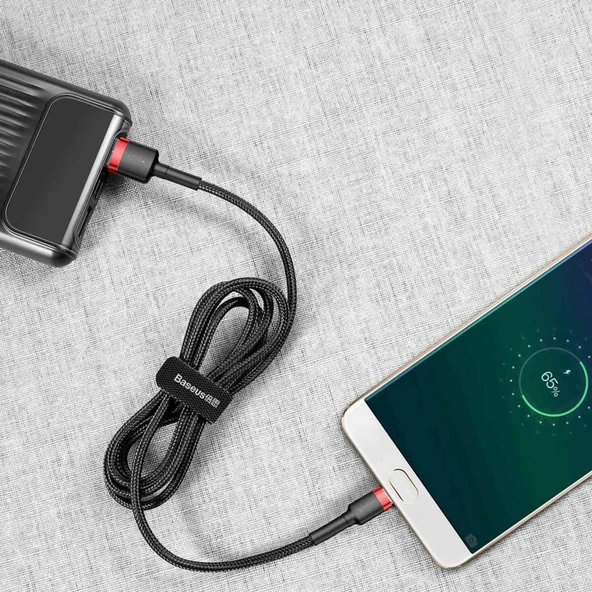 Baseus Cafule 1 m Micro USB Hızlı Şarj Kablosu - Resim 4