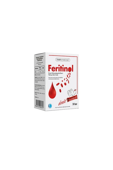 Tabvitamins Feritinol 30 Saşe ürün görseli 1
