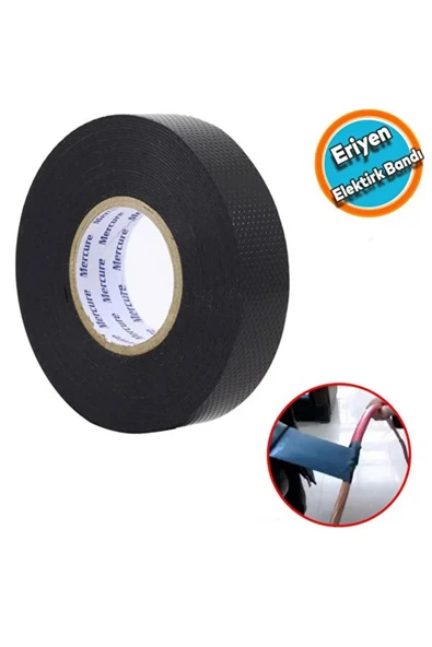 Mykablo Eriyen Bant 19 mm Elektrikçi Bandı Kablo Bantı Su Geçirmez Su Altı Yapışkanlı Kauçuk Su Yalıtım ürün görseli 1