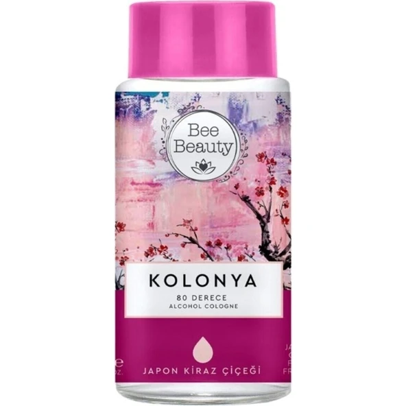 Bee Beauty Japon Kiraz Çiçeği Kolonya 330 Amber Çiçeği Kokulu 60 Derece Ferahlatıcı Etki ürün görseli 1