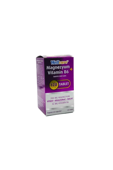 Wellcare Magnezyum + Vitamin B6 120 Tablet ürün görseli 1