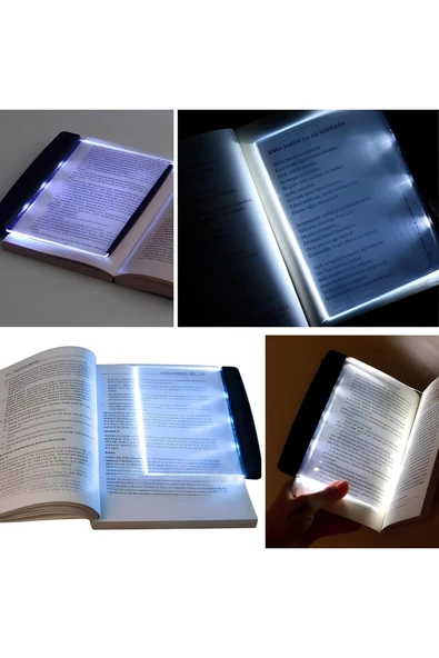 Wolawood Kitap Arası Okuma Lambası  Uyumlu Şeffaf Led Panel Taşınabilir Işıklı Göz Yormayan  Aydınlatma ürün görseli 1