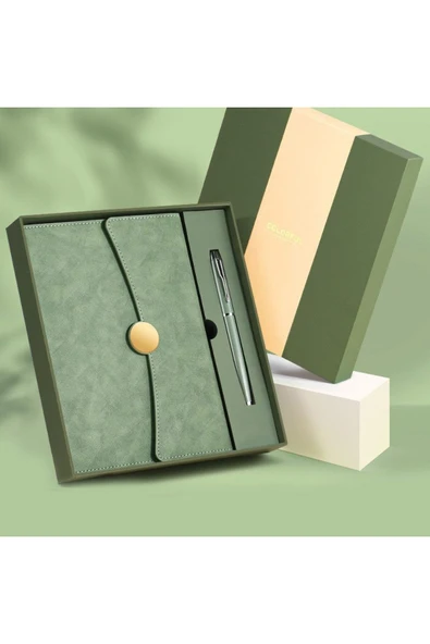 EXENET Premium Seri Termo Deri Defter VIP Roller Kalem Seti | Şık Çantalı Elite Takım Özel Hediye Paketi ? ürün görseli 1