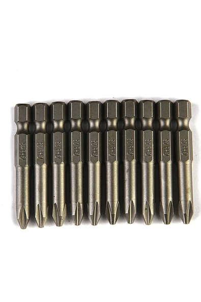 BRATİ HAND TOOLS Ph2x75mm Bits Uç Tornavida Ucu S2 Çelik 10 Adet - Resim 2