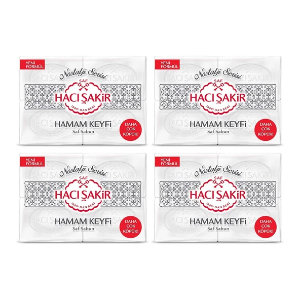 Hacı Şakir Hamam Keyfi Kalıp Sabun 800 gr 4 lü ürün görseli 1