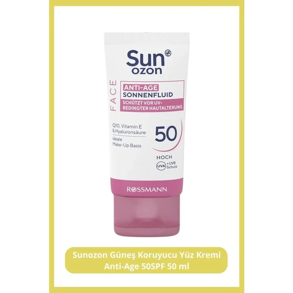 Sunozon Güneş Koruyucu Yüz Kremi Anti-Age Spf 50 50 Ml ürün görseli 1