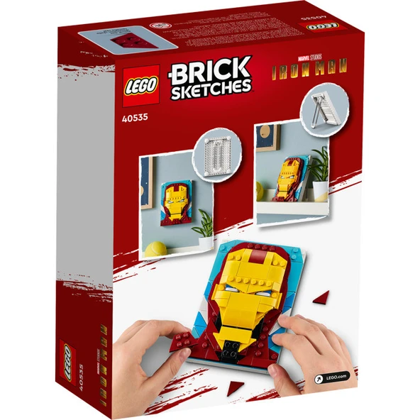 LEGO 40535 Brick Sketches Iron Man - Resim 2