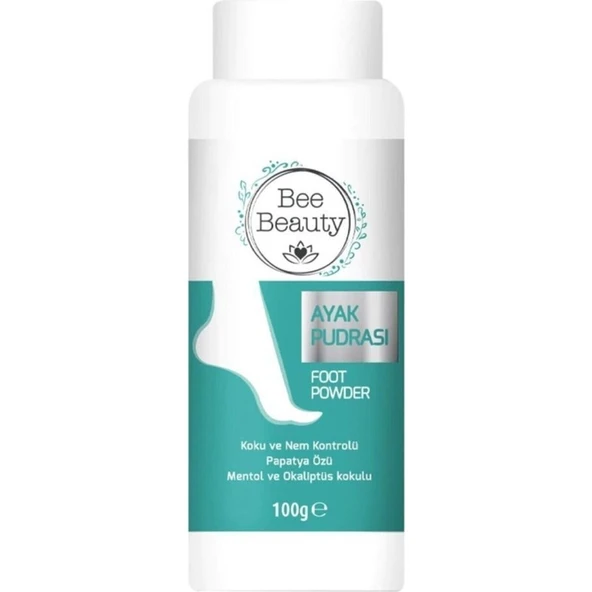 Bee Beauty 100 gr Ayak Pudrası Ferahlık ve Nem Kontrolü Sağlayan Papatya Özlü Ürün ürün görseli 1