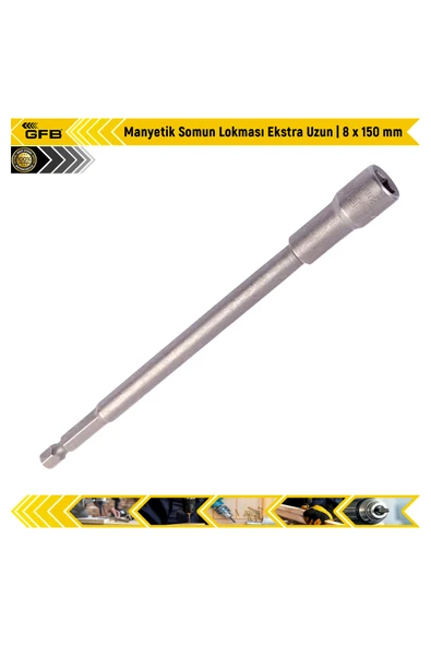 GFB Manyetik Somun Lokması Ekstra Uzun | 8 x 150 mm ürün görseli 1