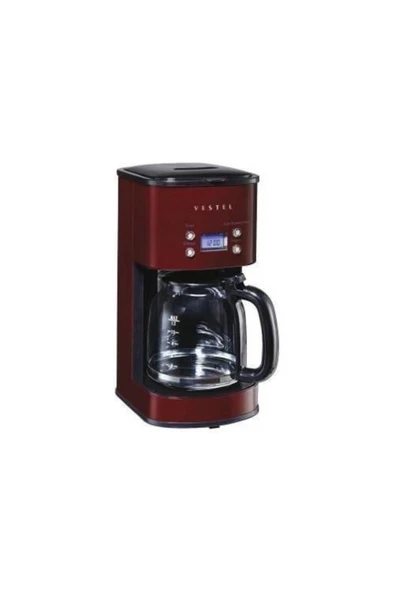 Vestel Retro Bordo Filtre Kahve Makinası 1000w 12 Fincan Kapasite ürün görseli 1