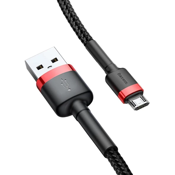 Baseus Cafule 1 m Micro USB Hızlı Şarj Kablosu - Resim 3
