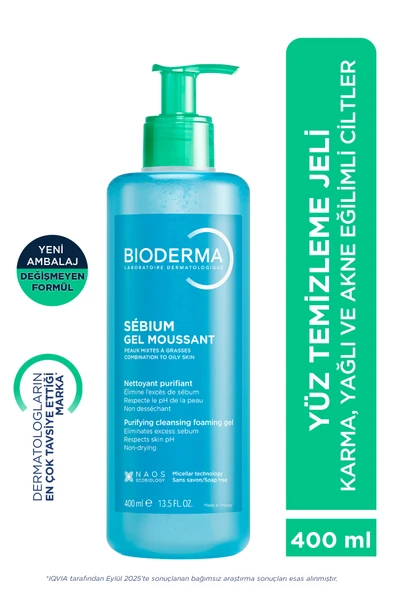 Bioderma Sebium Gel Moussant 400 ml ürün görseli 1
