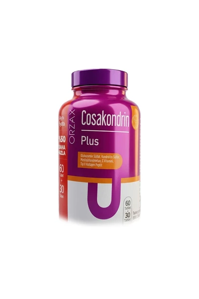 Orzax Cosakondrin Plus Takviye Edici Gıda 60+30 Tablet ürün görseli 1