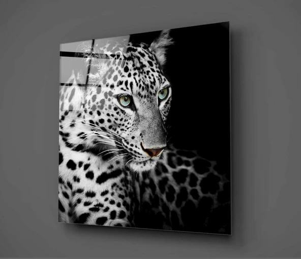 Leopar Cam Tablo - Resim 2