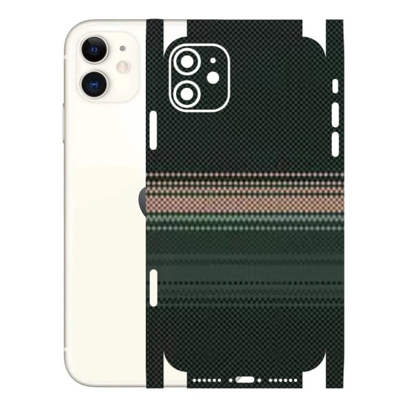 Kapps Iphone 11 ile Uyumlu Rainbow Serisi Premium Kaplama 360  Yeşil-Sarı ürün görseli 1
