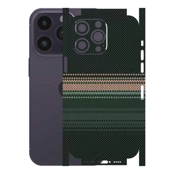 Kapps Iphone 14 Pro Max ile Uyumlu Rainbow Serisi Premium Kaplama 360  Yeşil-Sarı ürün görseli 1