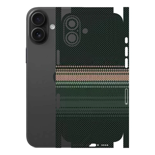 Kapps Iphone 16 Plus ile Uyumlu Rainbow Serisi Premium Kaplama 360  Yeşil-Sarı ürün görseli 1